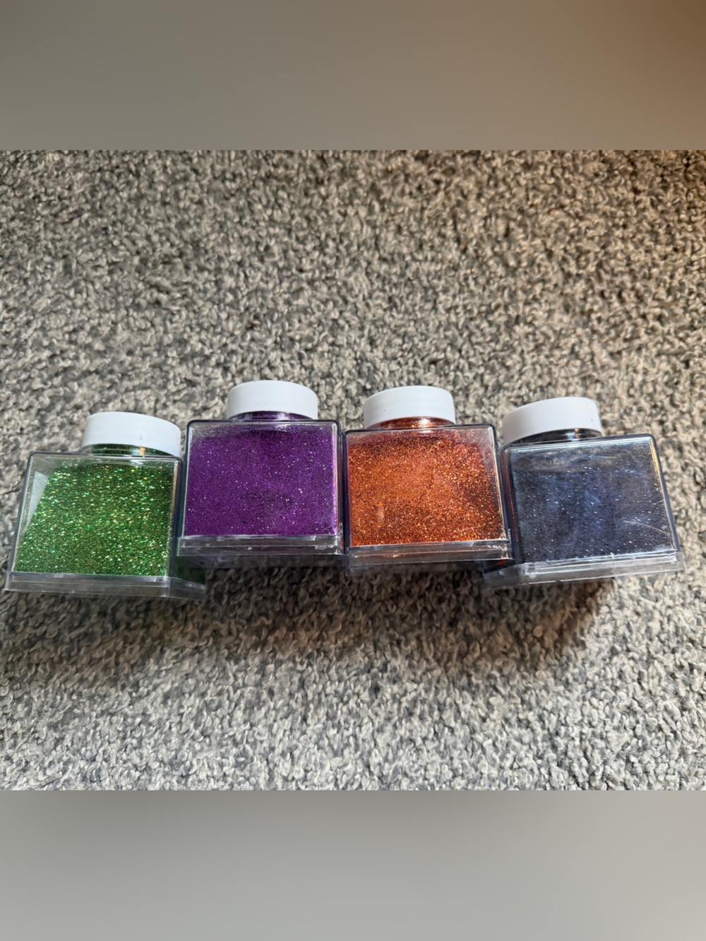 Extra Fine Glitter Assorted Colors - Emerald, Onyx, Amethyst, Topaz
